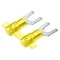 Panduit Ring Terminal, #8 Stud Size, 10 AWG, 600 V, Nylon Insulated, Yellow, Crimp Termination Only PNF10-8F-2K - alternate 1